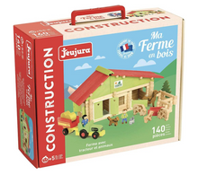 Load image into Gallery viewer, Barn with Tractor, Farmer &amp; Animals Build Set
