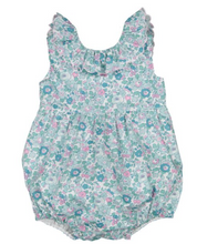 Load image into Gallery viewer, Aqua Floral Betsy Romper

