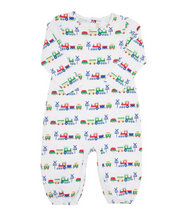 Load image into Gallery viewer, Long Sleeve Patton Play Romper - Chatham Choo Choo
