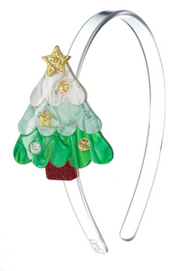 Christmas Tree Pearlized Headband - Assorted