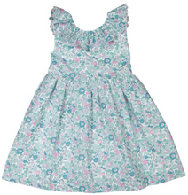 Load image into Gallery viewer, Aqua Floral Betsy Dress
