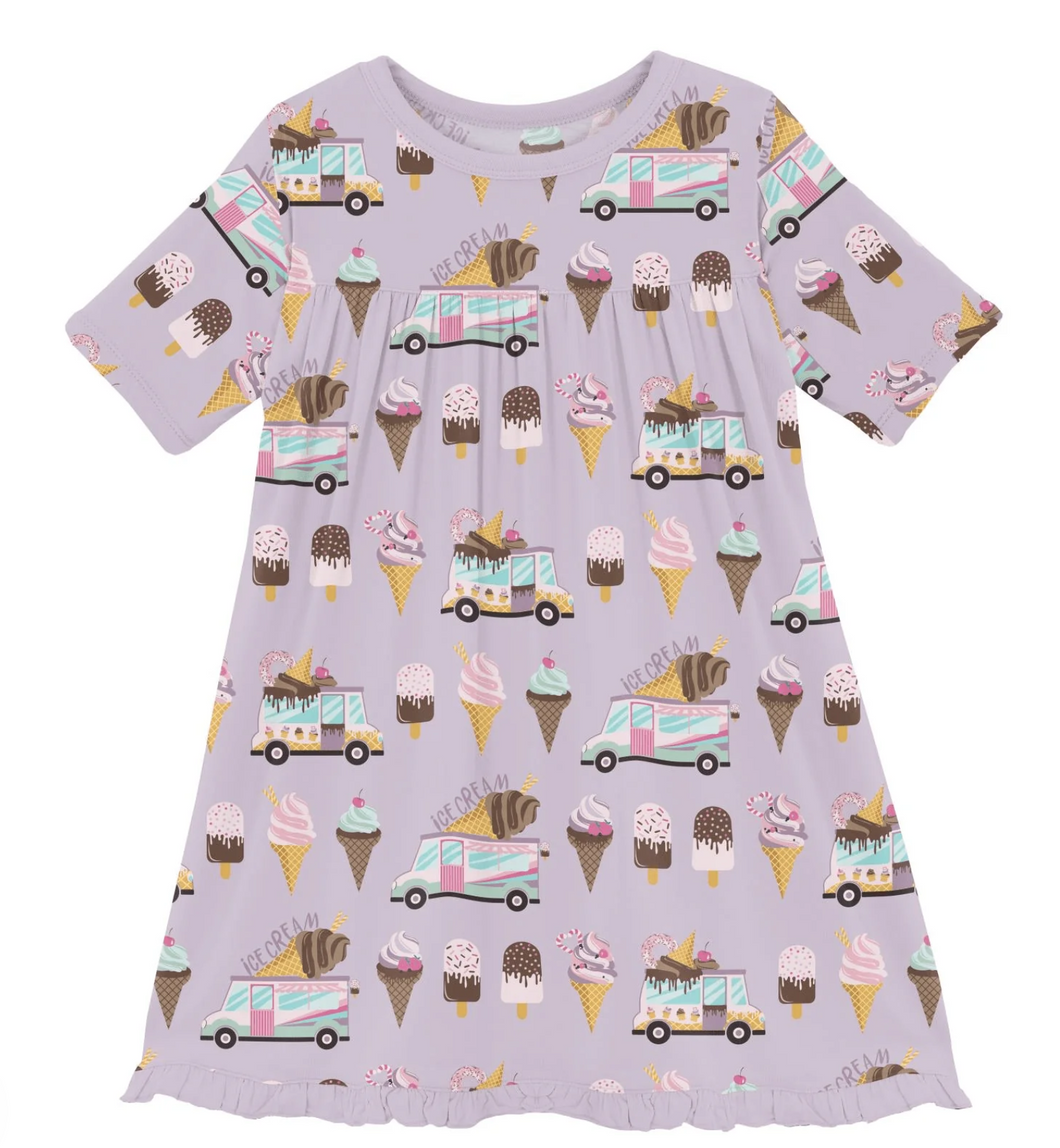 Thistle Ice Cream Truck Short Sleeve Swing Dress – Belles & Beaux®