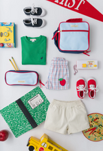 Load image into Gallery viewer, Sheffield Shorts - Whitehall Windowpane With Apple Applique
