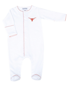 Lil' Longhorn Embroidered Footie