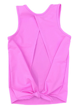 Load image into Gallery viewer, Athleisure Tie Back Top - Bright Pink
