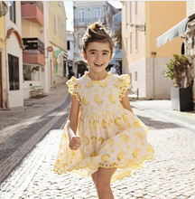 Load image into Gallery viewer, Cynthia Dress - Bright Yellow Eyelet
