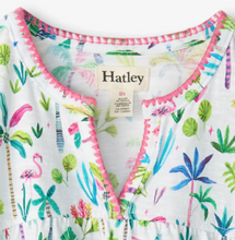 Load image into Gallery viewer, Rainbow Palms Pocket Puff Dress
