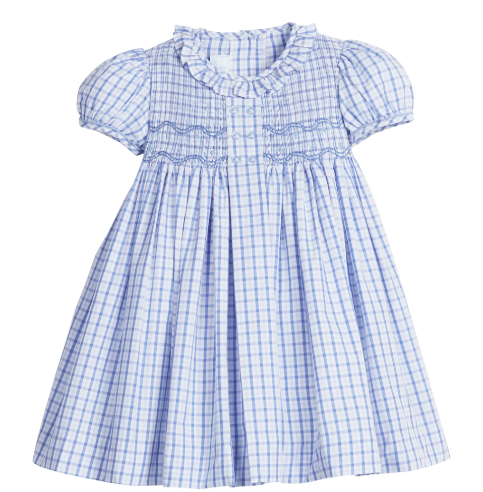 Smocked Bridget Dress - Woodberry Plaid