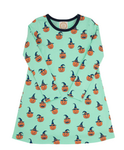 Load image into Gallery viewer, Long Sleeve Polly Play Dress - Olde Jolly Jack O&#39; Lantern
