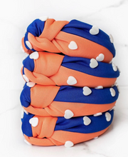 Load image into Gallery viewer, Blue And Orange Two Tone Headband
