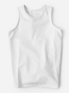 Athleisure Tie Back Top - White