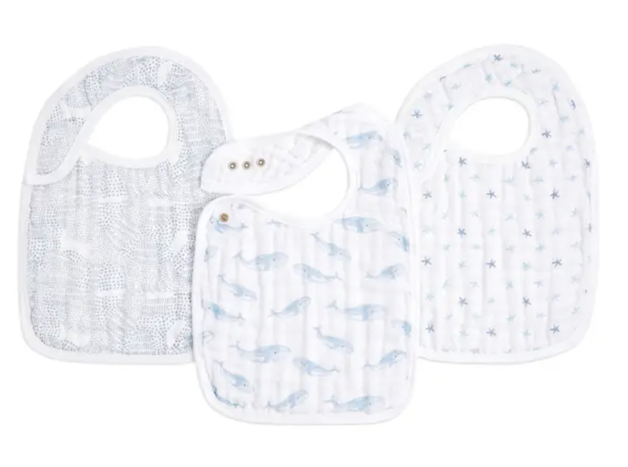 Classic Snap Bibs 3 Pack - Oceanic