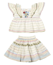 Load image into Gallery viewer, Border Stripe Lucy Skirt Set
