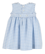 Load image into Gallery viewer, Gingham Swiss Dress - Blue
