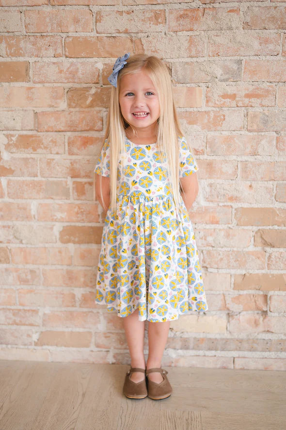 Classic Twirl Dress - Starburst Garden