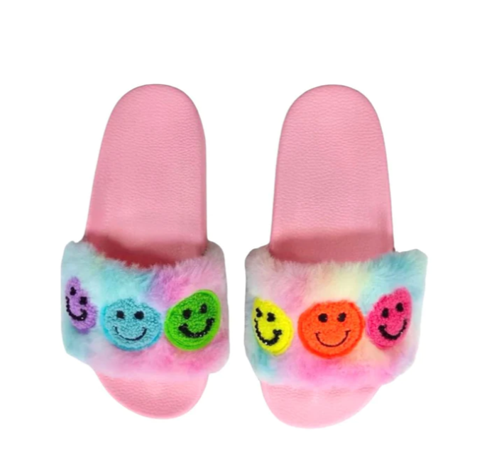 Pink Smile Slide Slippers