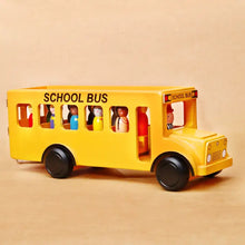 Load image into Gallery viewer, Wooden School Bus With Children
