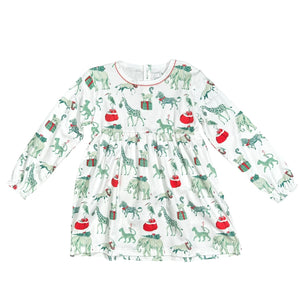 Christmas Safari Long Sleeved Playtime Dress