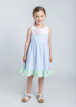 Load image into Gallery viewer, Seersucker Dress With Flowers
