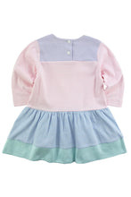 Load image into Gallery viewer, Stripe Knit Dress With Flowers
