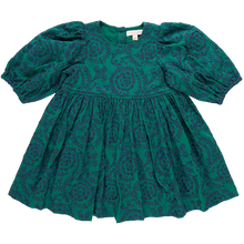 Load image into Gallery viewer, Brooke Dress - Evergreen Blooming Embroidery
