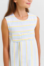 Load image into Gallery viewer, Darcy Dress -Sleeveless Siesta Key Seersucker
