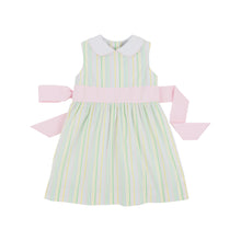 Load image into Gallery viewer, Cindy Lou Sash Dress - Santa Maria Seersucker
