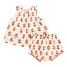 Load image into Gallery viewer, Jaipur 2 Piece Set - Small Orange Bud

