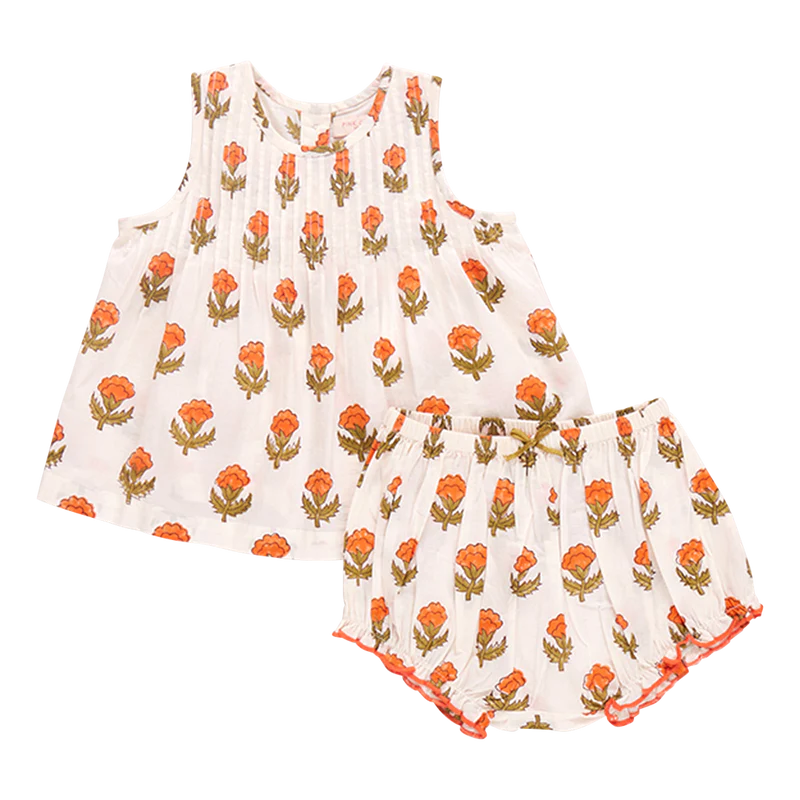 Jaipur 2 Piece Set - Small Orange Bud
