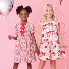 Load image into Gallery viewer, Camelia Dress - Valentine Bows
