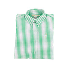 Load image into Gallery viewer, Dean's List Dress Shirt - Kiawah Kelly Green Windowpane
