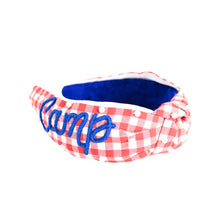 Load image into Gallery viewer, Camp OTX Gingham Pearl Headband
