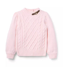 Load image into Gallery viewer, Pink Equestrian Cable Sweater
