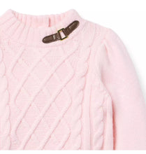 Load image into Gallery viewer, Pink Equestrian Cable Sweater
