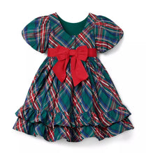 Load image into Gallery viewer, Bow Tied Tartan Dress
