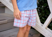 Load image into Gallery viewer, Conrad Patriotic Plaid Shorts
