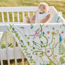 Load image into Gallery viewer, Tropical Chinoiserie Crib Quilt
