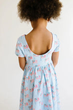 Load image into Gallery viewer, Classic Twirl Dress - Blue Flags
