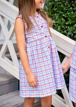 Load image into Gallery viewer, Sammy Dress - Patriotic Plaid
