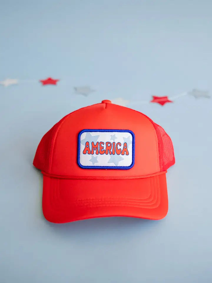 Red America Trucker Cap