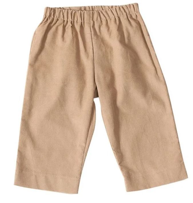 Khaki Corduroy Pant With Pocket