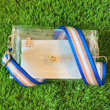 Load image into Gallery viewer, Gameday Purse and Cross Body Strap - Royal Blue
