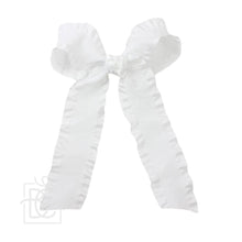 Load image into Gallery viewer, Double Ruffle Tail Bow on Alligator Clip
