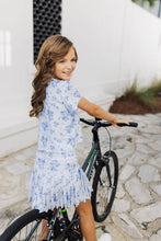 Load image into Gallery viewer, The Nicole Athletic Tween Skort -Blue Floral Pleated
