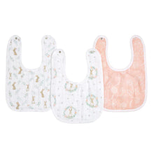 Load image into Gallery viewer, Classic Snap Bibs 3 Pack - Blushing Bunnies
