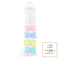 Load image into Gallery viewer, 6 Pack - 2" Toddler Sophia Bow on Snap Clip
