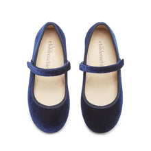 Load image into Gallery viewer, Cassie Navy Velvet Mary Jane
