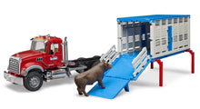 Load image into Gallery viewer, Mack Granite Cattle Transport Truck With 1 Cow
