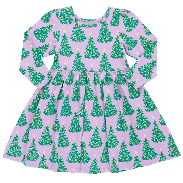 Organic Steph Dress - Lavender Forest