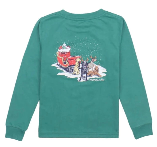 Sleigh Dogs Long Sleeve Tee - Teal